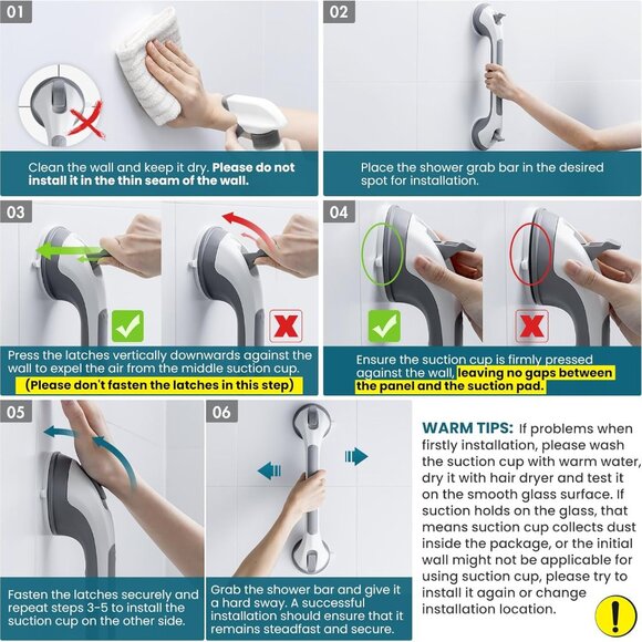Grab Bars for Bathtubs - Picture 1 of 7